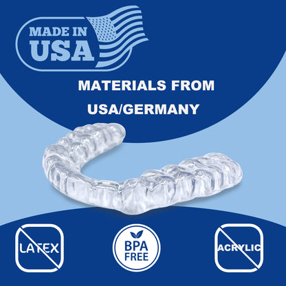 Custom Night Guard<br>3mm (Soft-inner & Hard-Outer)<br>for Moderate Teeth Grinding