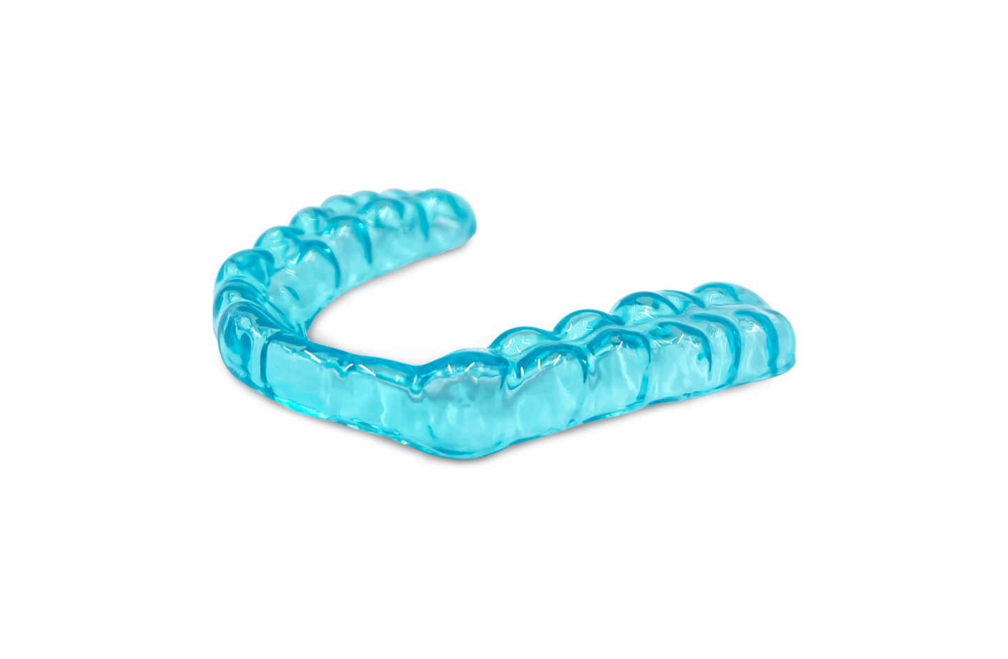 Turquoise Custom Night Guard<br>Hard-2mm<br>for Moderate Teeth Grinding